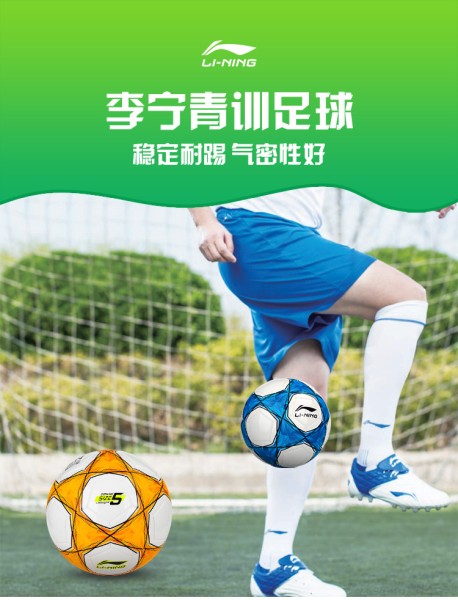 李宁（LI-NING）4号儿童足球中小学比赛教学考试训练青少年足球 LFQK565-1
