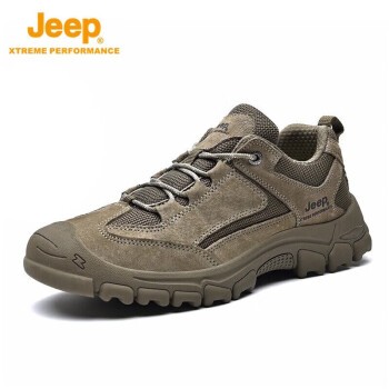 Jeep徒步鞋男户外防滑耐磨作训鞋运动跑步鞋男士越野登山鞋1260