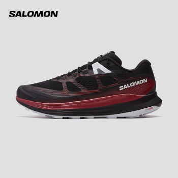 萨洛蒙（Salomon）男款 户外运动舒适透气稳定大底减震越野跑鞋 ULTRA GLIDE 2 黑色 472120 UK8(42)