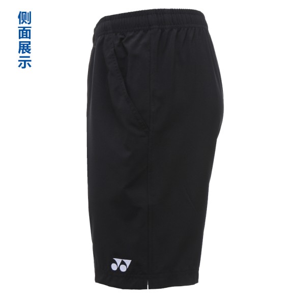 YONEX尤尼克斯羽毛球网球短裤男款yy运动短裤黑色透气15048CR 黑色 M