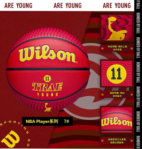 Wilson威尔胜官方NBA球员系列湖人队徽詹姆斯成人篮球室外7号篮球