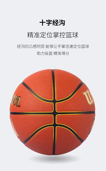 威尔胜（Wilson）NBA比赛级篮球7号Ultra吸湿PU耐磨防滑成人蓝球WZ2013601