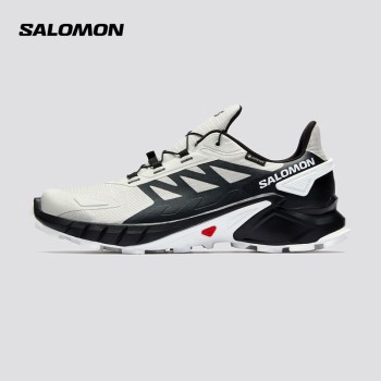 萨洛蒙（Salomon）男款 户外运动舒适透气防水减震耐磨越野跑鞋 SUPERCROSS 4 GTX 灰色 417319 UK8.5(42 2/3)