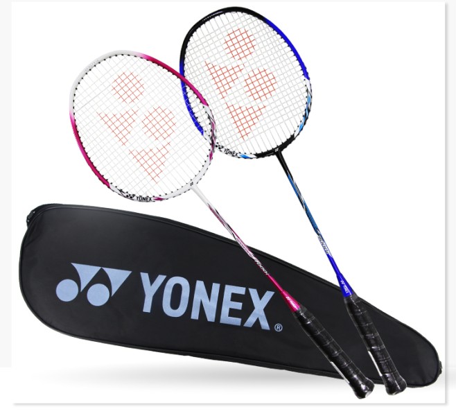YONEX尤尼克斯羽毛球拍对拍碳素套装对拍NR7000I蓝粉已穿线附手胶