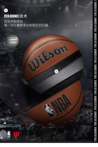 威尔胜(Wilson)NBA比赛7号篮球室内室外PU耐磨易抓握 WTB8000IB07CN