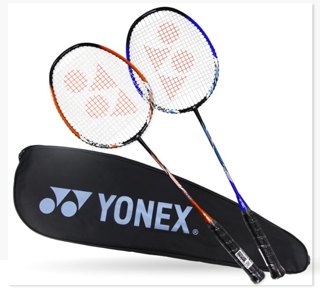 YONEX尤尼克斯羽毛球拍比赛碳素中杆对拍NR7000i蓝橙已穿线附球附手胶