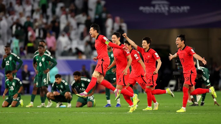 韩国以4比2战胜沙特阿拉伯