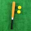 青少年软式棒球棒 成人72cm棒球棍海绵大球棒垒球棒比赛训练专用 1个桔色棒带2球 球9cm粗