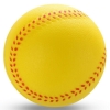 岑岑 PU棒球 发泡棒球弹力球 PU压力垒球 发泡垒球学生软式棒球 黄色
