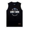 GHOST DUNK 篮球背心美式训练服男吸湿排汗速干透气运动球衣跑步健身坎肩无袖T恤 黑色 XL
