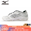 美津浓（MIZUNO）2023羽毛球鞋 综合训练排球鞋乒乓球鞋 透气防滑耐磨室内外运动鞋 V1GA218103银色/白色 42.5=275mm