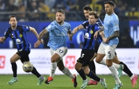 意大利超级杯——3比0战胜拉齐奥　国际米兰晋级决赛